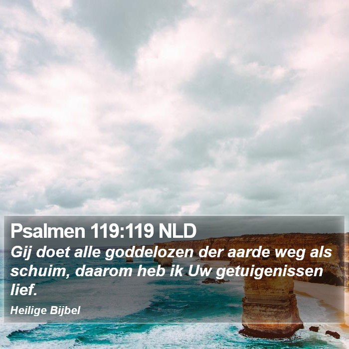 Psalmen 119:119 NLD Bible Study