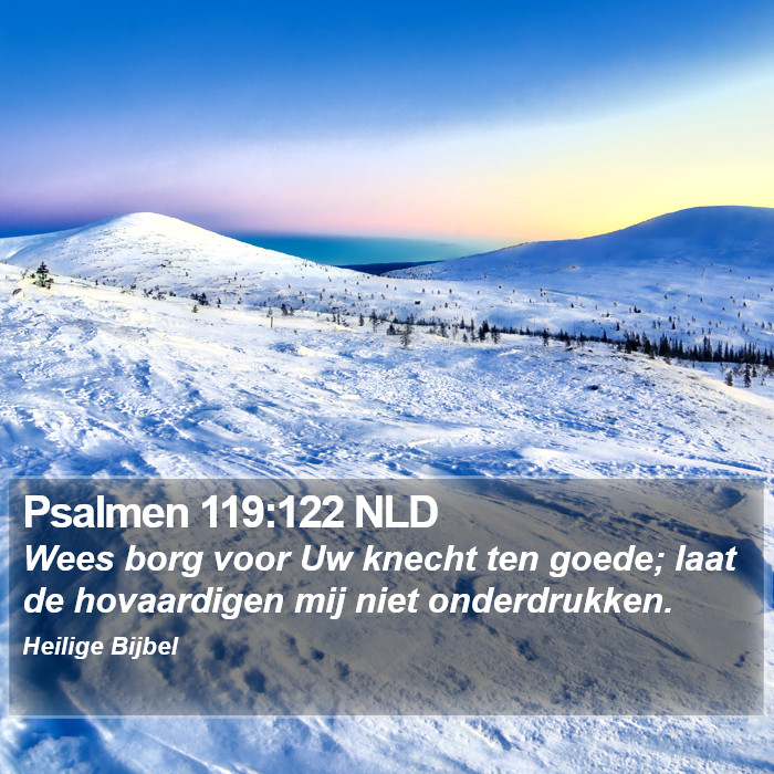 Psalmen 119:122 NLD Bible Study