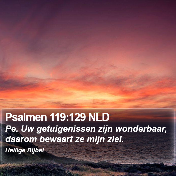 Psalmen 119:129 NLD Bible Study