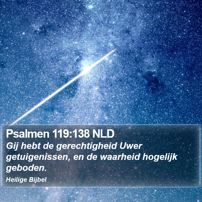 Psalmen 119:138 NLD Bible Study