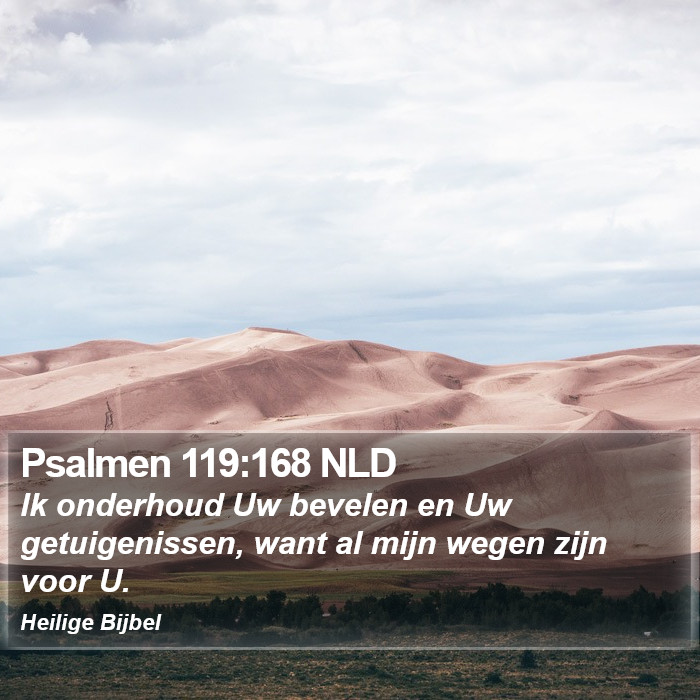Psalmen 119:168 NLD Bible Study