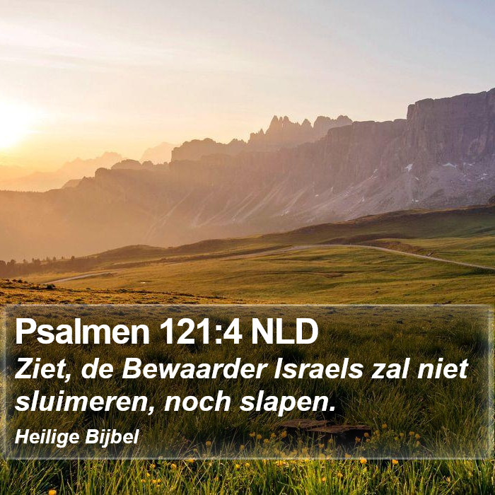 Psalmen 121:4 NLD Bible Study