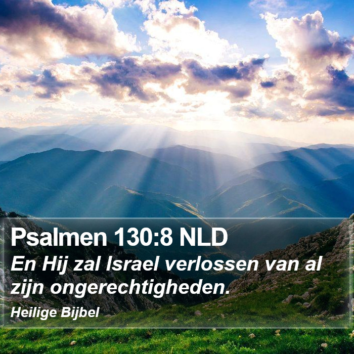 Psalmen 130:8 NLD Bible Study