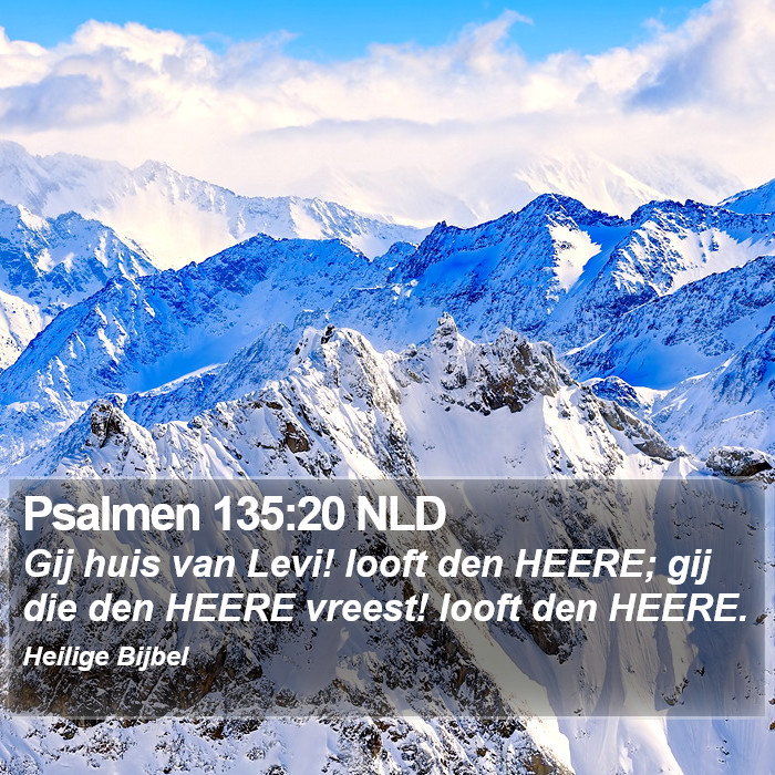 Psalmen 135:20 NLD Bible Study