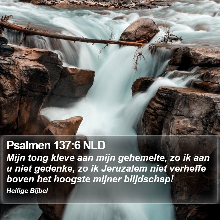 Psalmen 137:6 NLD Bible Study