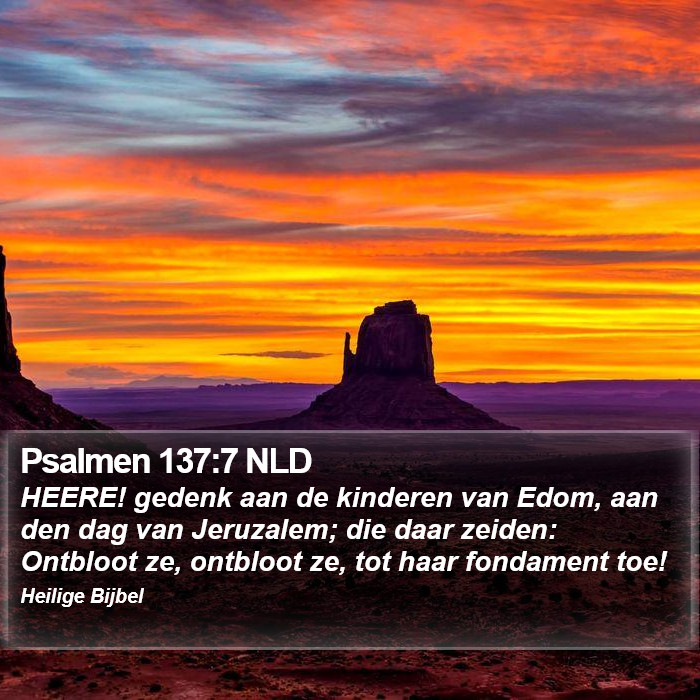 Psalmen 137:7 NLD Bible Study