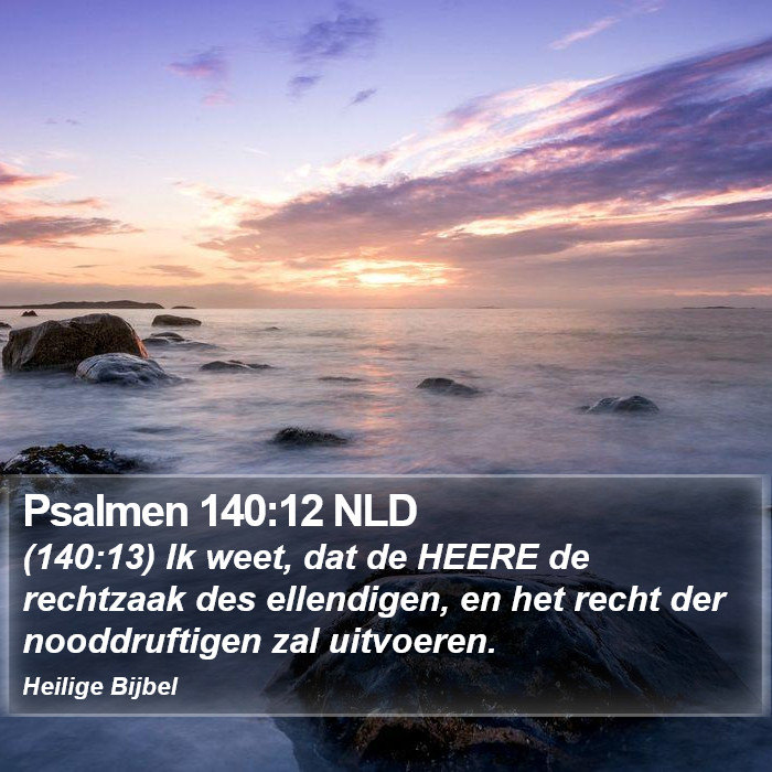 Psalmen 140:12 NLD Bible Study