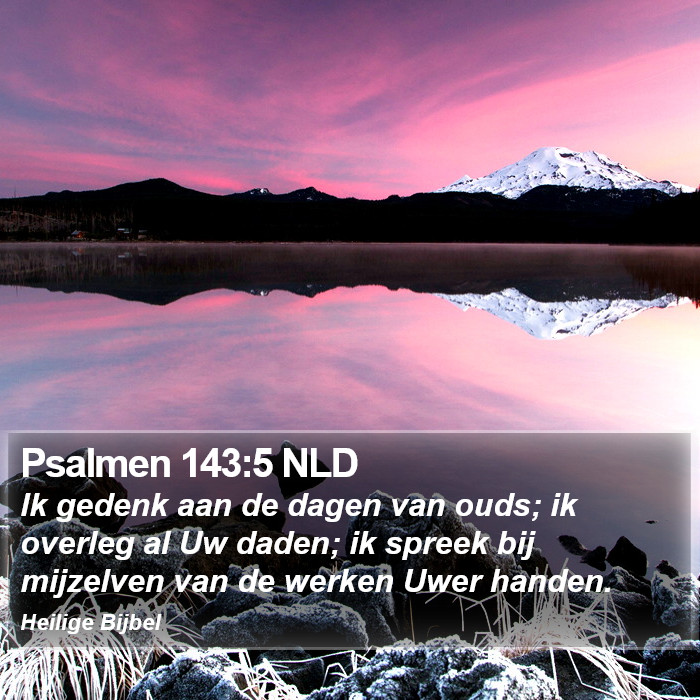Psalmen 143:5 NLD Bible Study