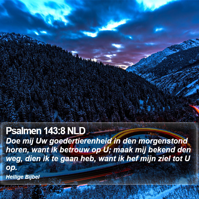 Psalmen 143:8 NLD Bible Study