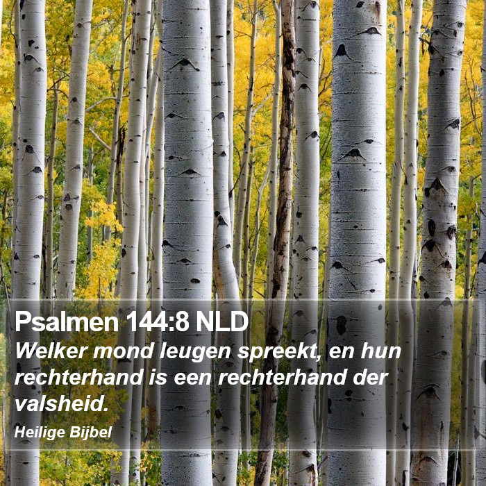 Psalmen 144:8 NLD Bible Study