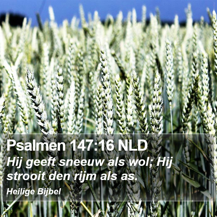 Psalmen 147:16 NLD Bible Study