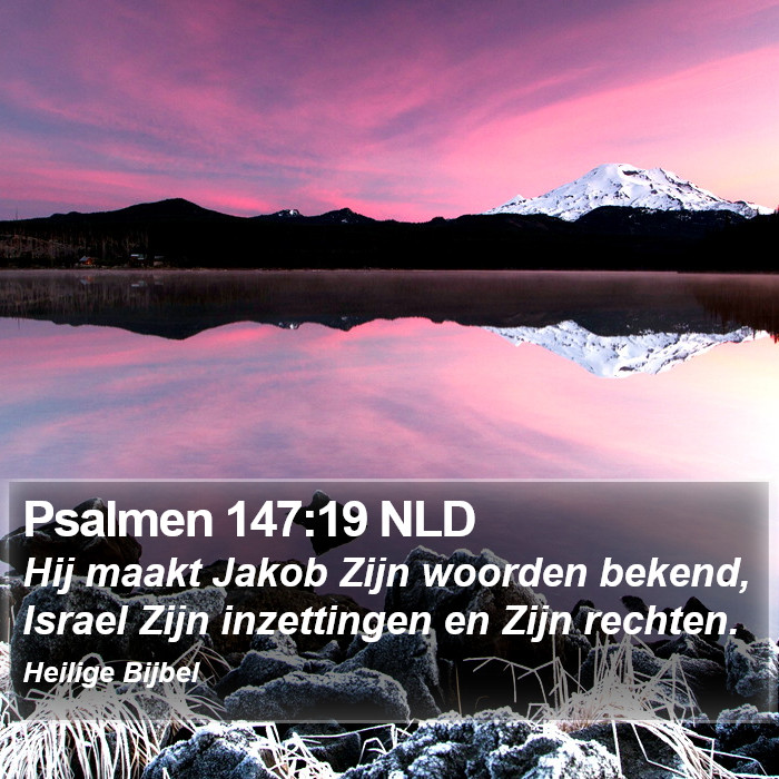 Psalmen 147:19 NLD Bible Study