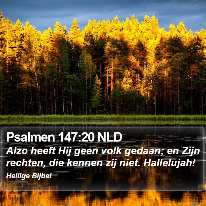 Psalmen 147:20 NLD Bible Study