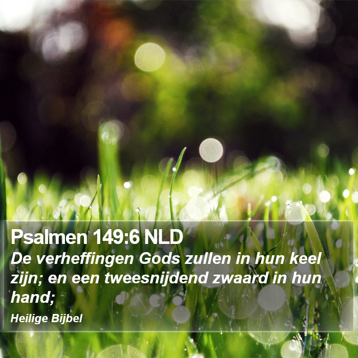 Psalmen 149:6 NLD Bible Study