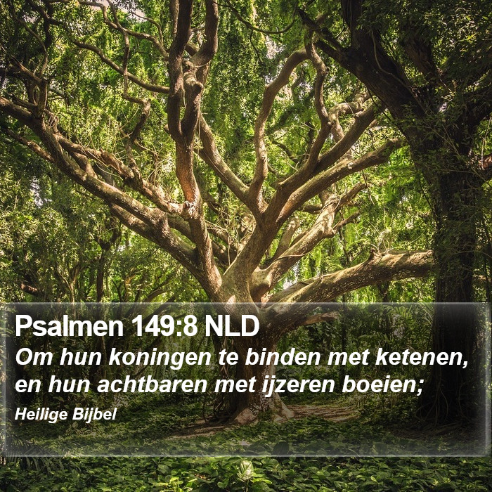 Psalmen 149:8 NLD Bible Study