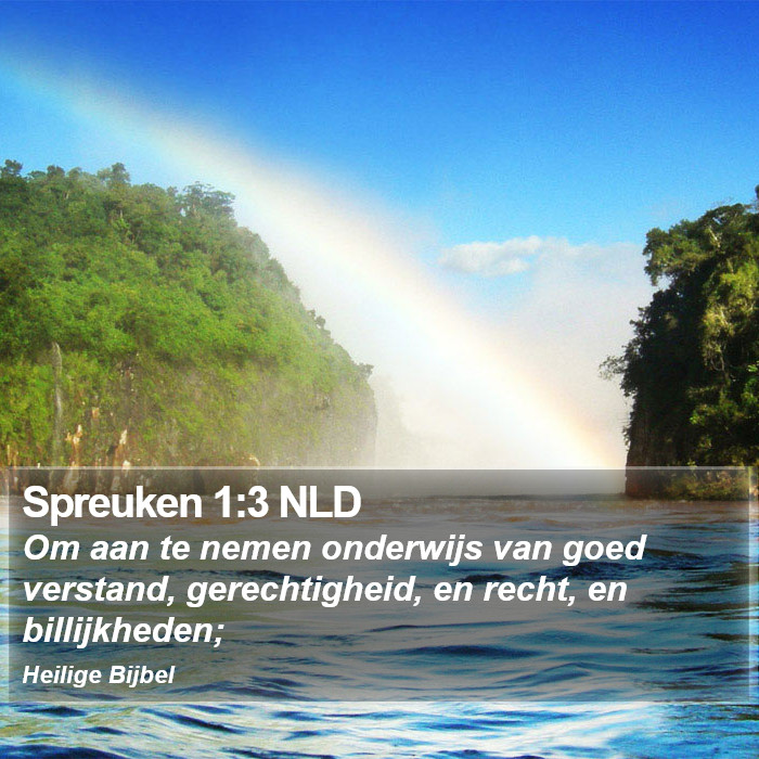 Spreuken 1:3 NLD Bible Study