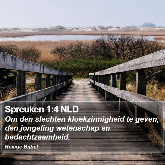 Spreuken 1:4 NLD Bible Study