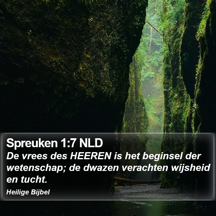 Spreuken 1:7 NLD Bible Study