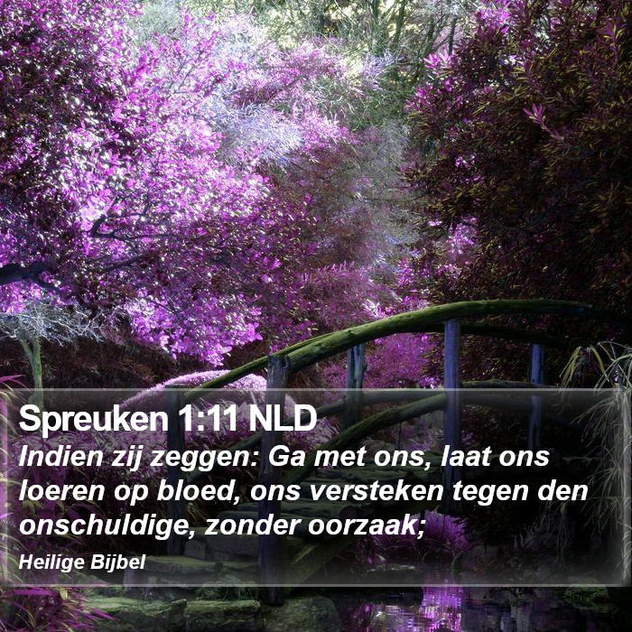 Spreuken 1:11 NLD Bible Study