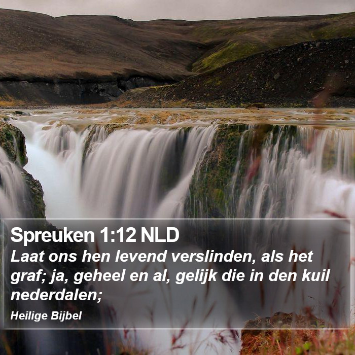 Spreuken 1:12 NLD Bible Study