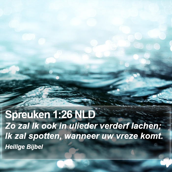 Spreuken 1:26 NLD Bible Study