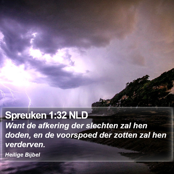 Spreuken 1:32 NLD Bible Study