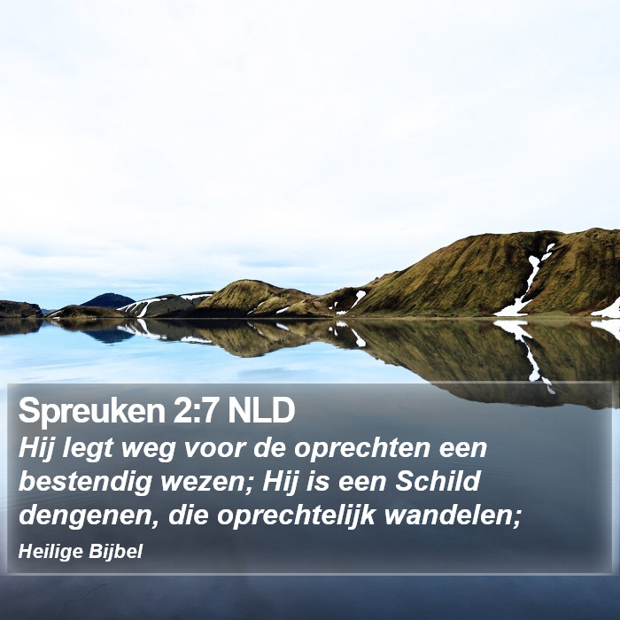 Spreuken 2:7 NLD Bible Study