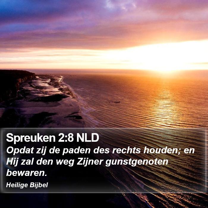 Spreuken 2:8 NLD Bible Study