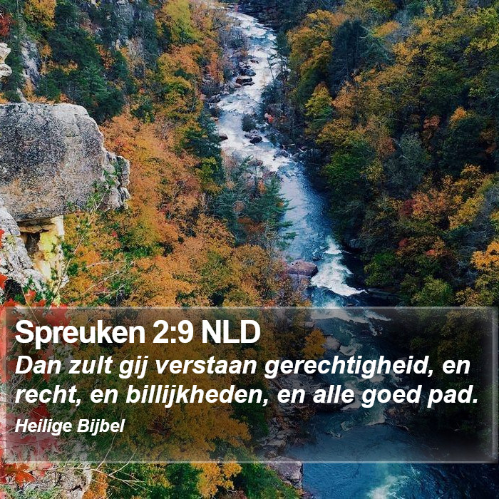 Spreuken 2:9 NLD Bible Study