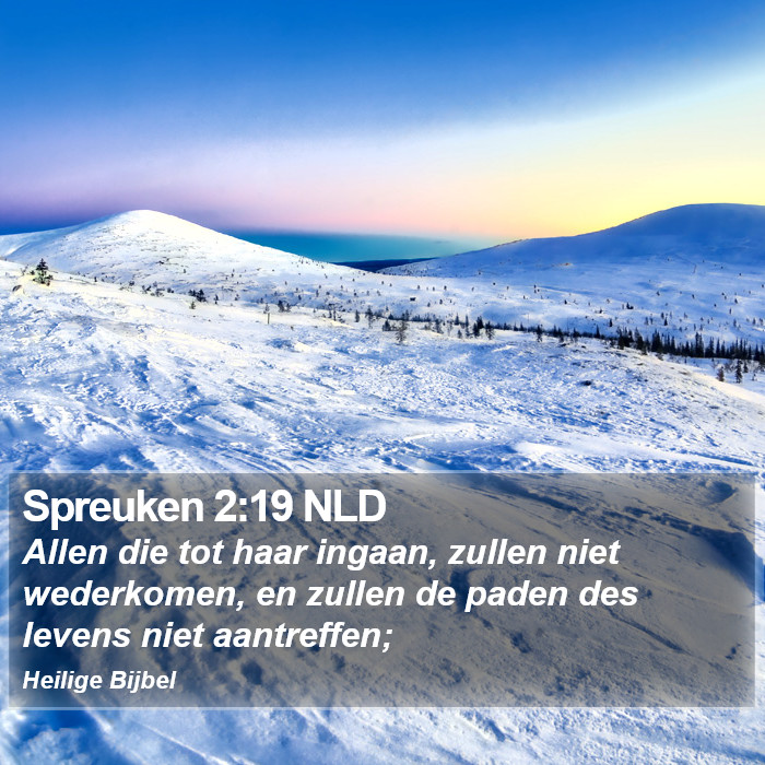 Spreuken 2:19 NLD Bible Study