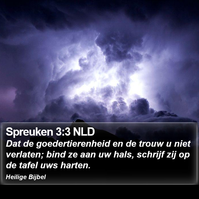 Spreuken 3:3 NLD Bible Study