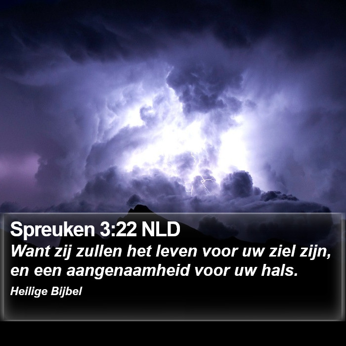 Spreuken 3:22 NLD Bible Study