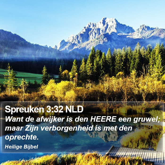 Spreuken 3:32 NLD Bible Study