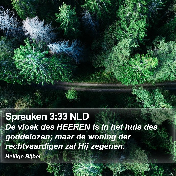 Spreuken 3:33 NLD Bible Study