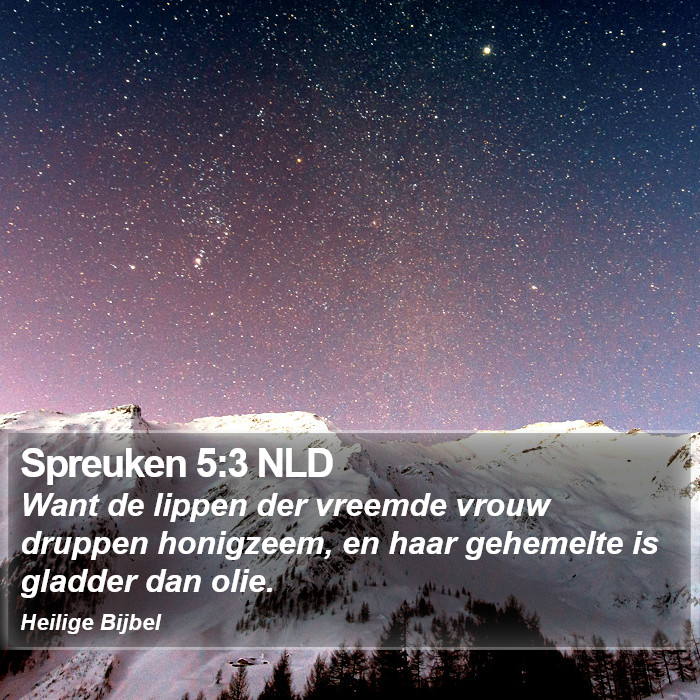 Spreuken 5:3 NLD Bible Study