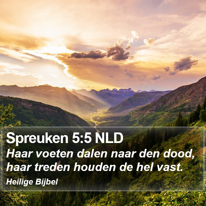 Spreuken 5:5 NLD Bible Study