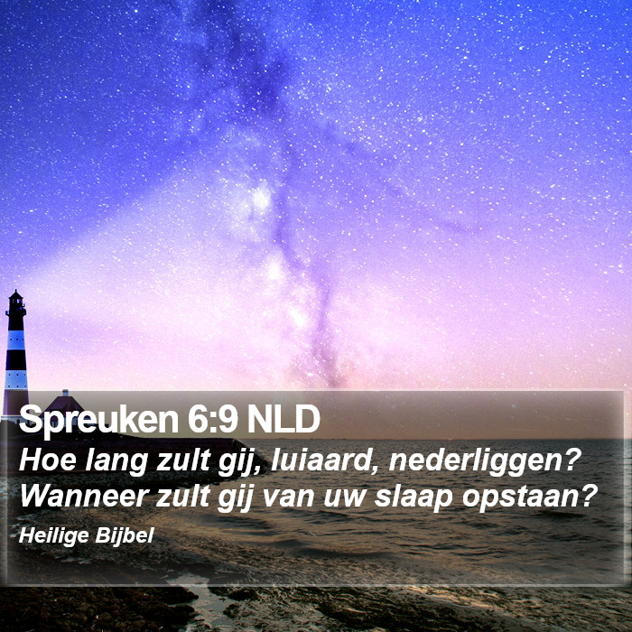 Spreuken 6:9 NLD Bible Study