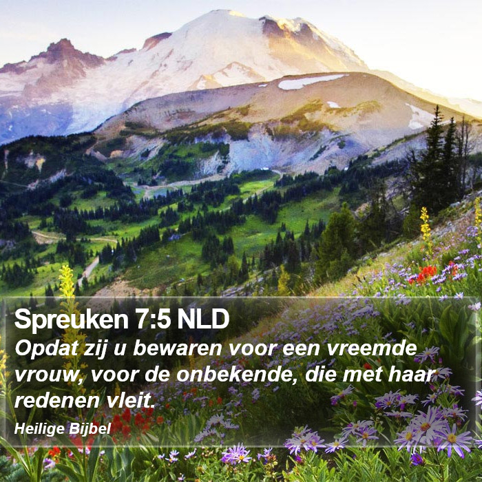 Spreuken 7:5 NLD Bible Study