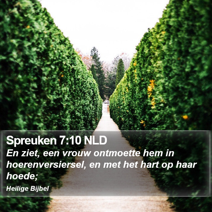 Spreuken 7:10 NLD Bible Study
