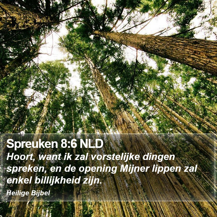 Spreuken 8:6 NLD Bible Study