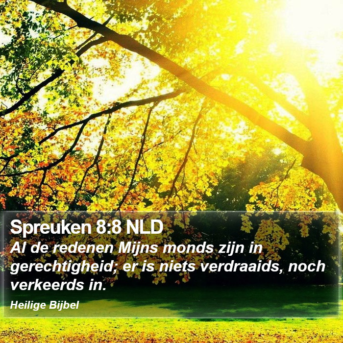 Spreuken 8:8 NLD Bible Study