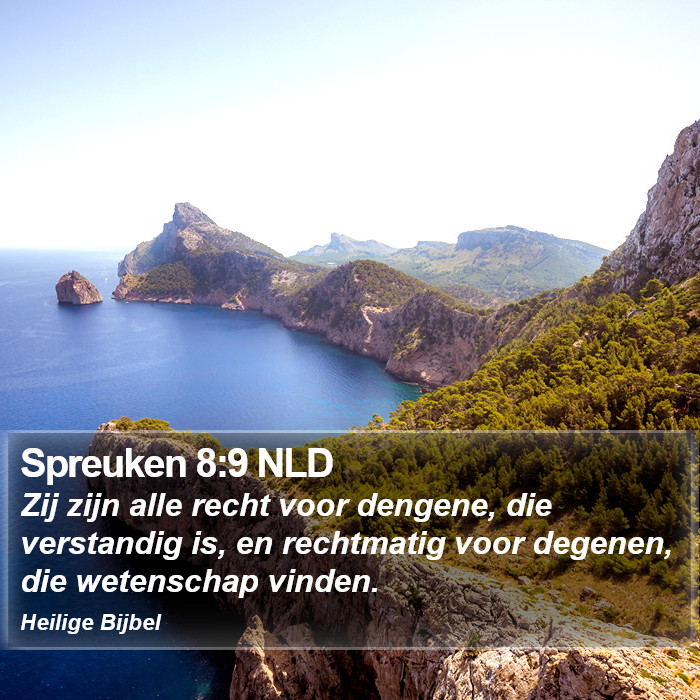 Spreuken 8:9 NLD Bible Study