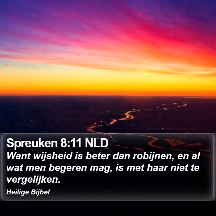 Spreuken 8:11 NLD Bible Study