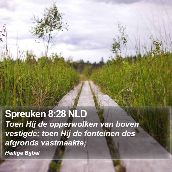 Spreuken 8:28 NLD Bible Study