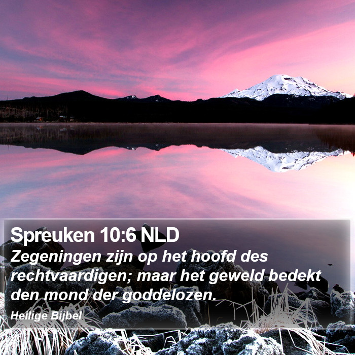 Spreuken 10:6 NLD Bible Study