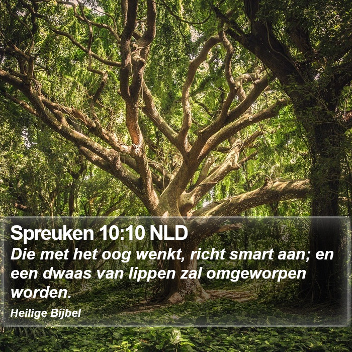 Spreuken 10:10 NLD Bible Study