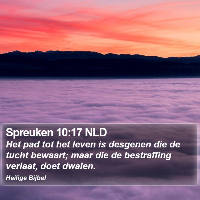 Spreuken 10:17 NLD Bible Study