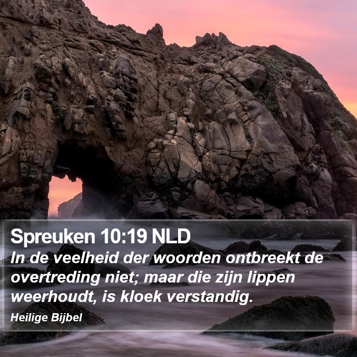 Spreuken 10:19 NLD Bible Study