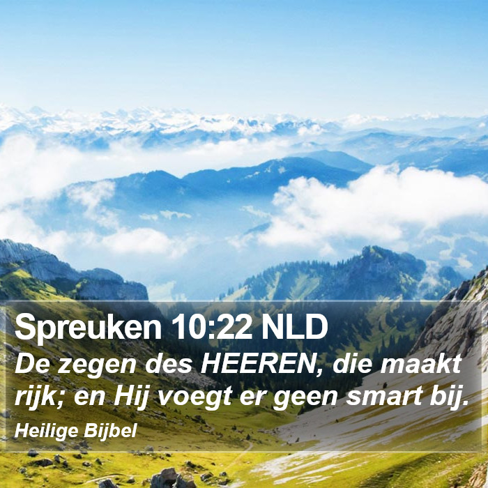 Spreuken 10:22 NLD Bible Study