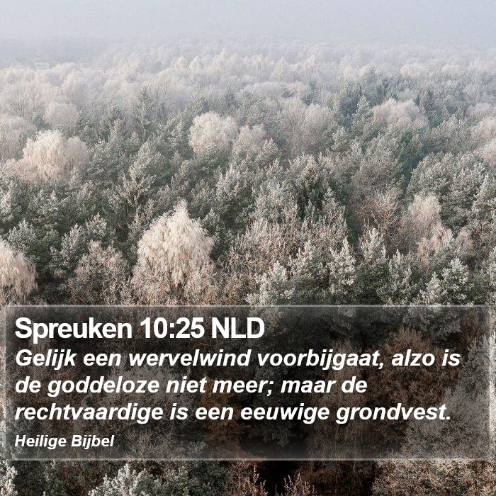 Spreuken 10:25 NLD Bible Study